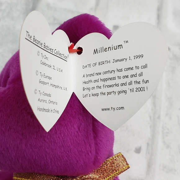 TY Beanie Babies Millenium Bear - 5 Errors - RETIRED 1999 - Picture 7 of 10